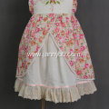 JannyBB new design hand embroidery cotton floral dress